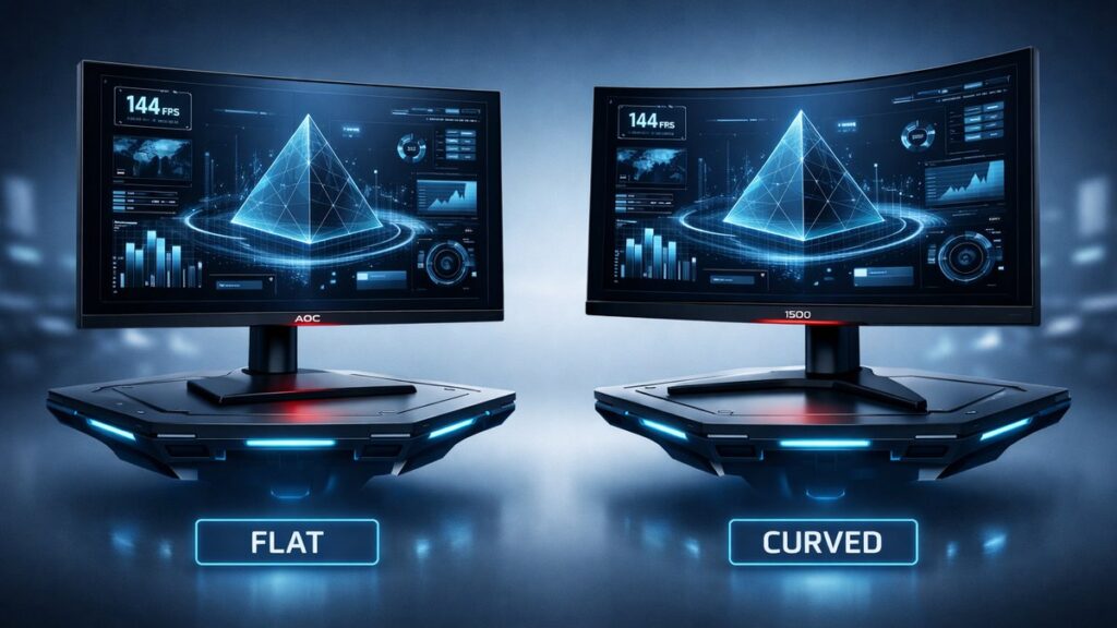 aoc 27 inch 2k 144hz flat vs curved monitor guide AOC 27-Inch 2K 144Hz: Flat vs Curved Monitor Guide
