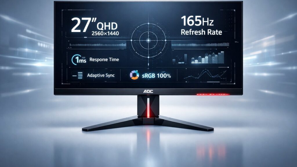 aoc 27 inch qhd 165hz monitor specs performance AOC 27-Inch QHD 165Hz Monitor: Specs & Performance