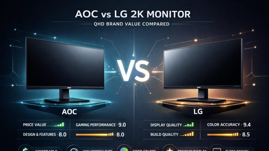 AOC vs LG 2K Monitor: QHD Brand Value Compared