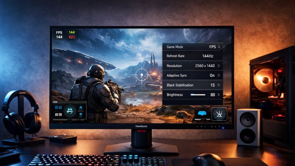 viewsonic 2k monitor best settings for gaming ViewSonic 2K Monitor Best Settings for Gaming